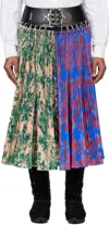 Chopova Lowena Multicolor Mosey Carabiner Midi Skirt In Multi
