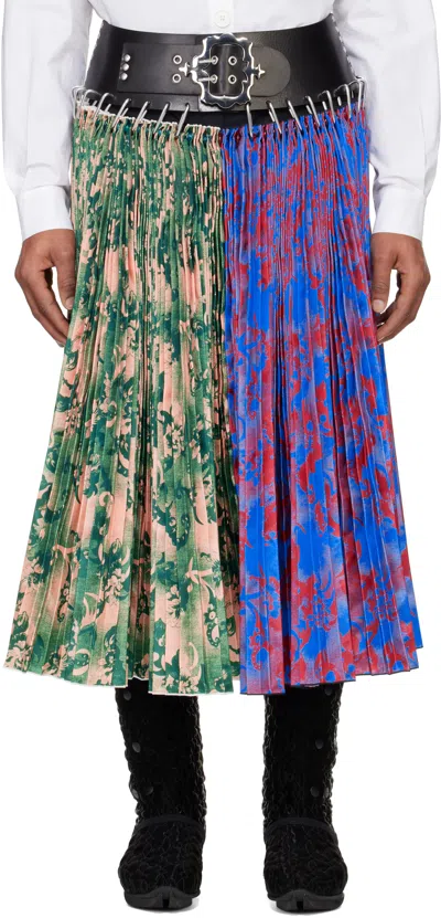 Chopova Lowena Multicolor Mosey Carabiner Midi Skirt