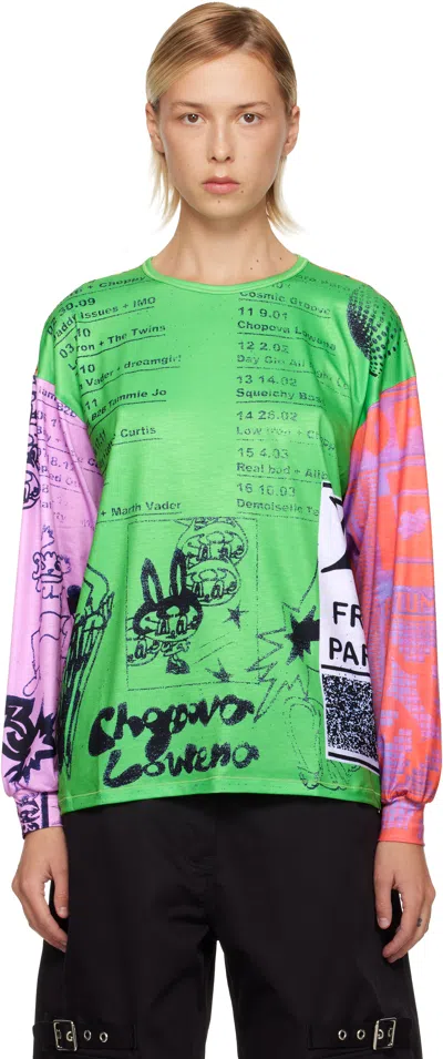 Chopova Lowena Multicolor Poster Oversized Jersey T-shirt