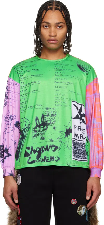 Chopova Lowena Multicolor Poster Oversized Jersey T-shirt