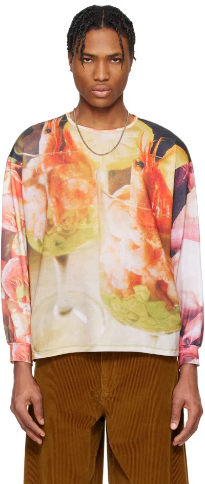 Chopova Lowena Multicolor Shrimp Cocktail Oversized Jersey T-shirt