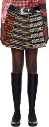 Chopova Lowena Multicolor Special Apron Carabiner Miniskirt In Multi