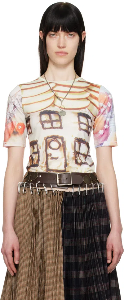 Chopova Lowena Multicolor 'welcome Home' Short Sleeve Jersey T-shirt