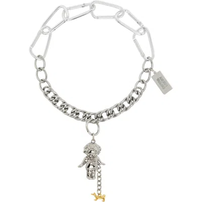 Chopova Lowena 'my Pet Carabiner' Necklace In Silver