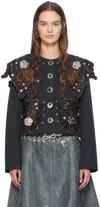 Chopova Lowena Navy Pookie Jacket In Navy