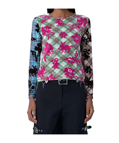 CHOPOVA LOWENA PANELED MESH TOP