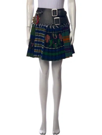 Pre-owned Chopova Lowena Patterned Mini Skirt In Multicolor