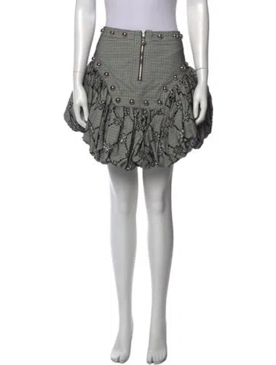 Pre-owned Chopova Lowena Plaid Print Mini Skirt In Multi