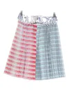 Chopova Lowena Pleated Carabiner Skirt In Red