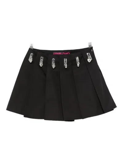 Chopova Lowena Pleated Skirt In Black