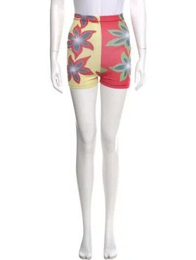 Pre-owned Chopova Lowena Printed Mini Shorts In Multi