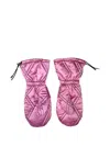 Chopova Lowena Puffer Gloves In Pink