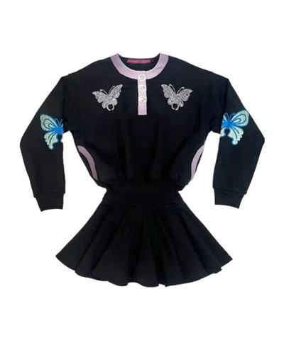 Chopova Lowena Quimby Long-sleeved Dress In Black