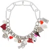 Chopova Lowena Romance Carabiner Necklace In Multi