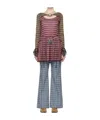 Chopova Lowena Red & Green Sally Heart Mini Dress In Multicolor