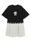 Chopova Lowena Saltos Kilt Midi Dress In Black