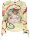 Chopova Lowena Sam Cat Ballast Long-sleeved Top In Yellow