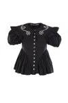 Chopova Lowena Lasso Studded Blouse In Black