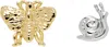 Chopova Lowena Silver & Gold Moth Best Bugs Stud Earrings In Gold And Silver