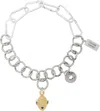 Chopova Lowena Silver '' Loves You Necklace In Multi