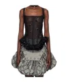 Chopova Lowena Afly Corset Top In Black