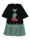 Chopova Lowena Spaced Out T-shirt Dress In Black