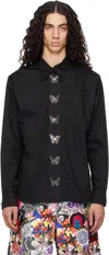 Chopova Lowena Ssense Exclusive Black Butterfly Shirt In Black
