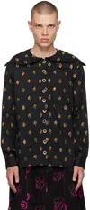 Chopova Lowena Ssense Exclusive Black Corinthian Shirt In Black