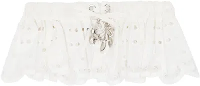 Chopova Lowena Ssense Exclusive White Ruffy Garter