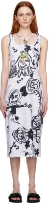 Chopova Lowena Mars Dress In White/black