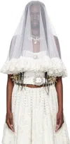 Chopova Lowena Ssense Exclusive White Wedding Veil In White