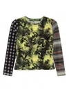 Chopova Lowena Multicolor Starlight Mesh Long Sleeve T-shirt In Black