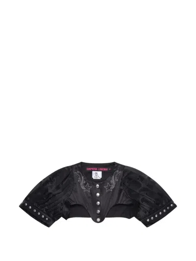 Chopova Lowena Stingray Shrug In Black