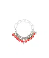 Chopova Lowena Silver Strawberry Piggy Necklace In White