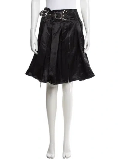 Pre-owned Chopova Lowena Studded Accents Mini Skirt In Black