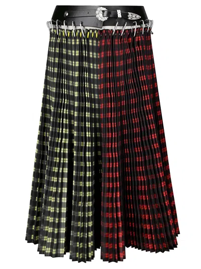 CHOPOVA LOWENA TAFFETA MIDI CARABINER SKIRT