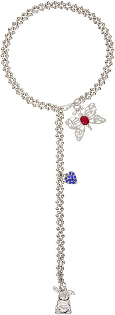 Chopova Lowena Trio Choker Necklace In Metallic