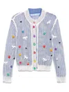 Chopova Lowena Trip Trip Linen Cardigan In White