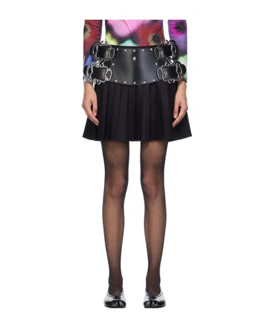 Chopova Lowena Black Marshal Miniskirt