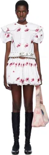 Chopova Lowena White Beau Carabiner Minidress In White