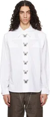 Chopova Lowena White Butterfly Shirt In White