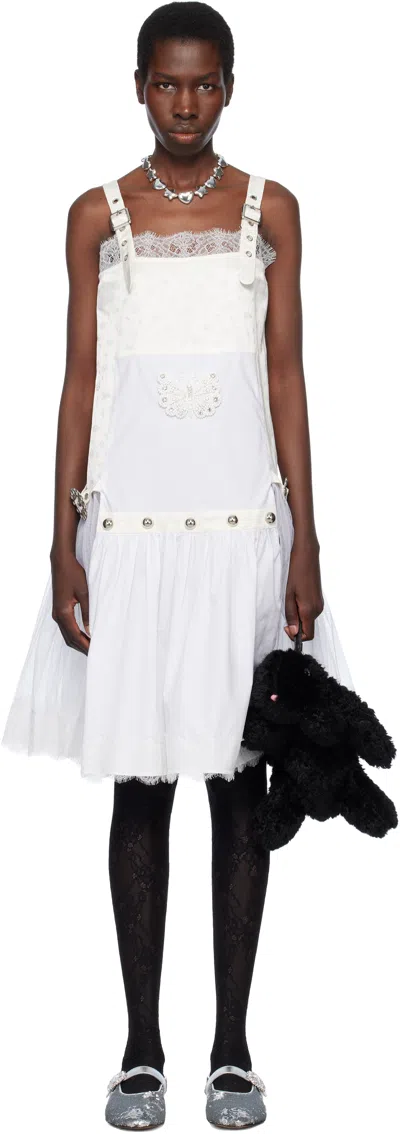 Chopova Lowena White Nohow Nightie Midi Dress