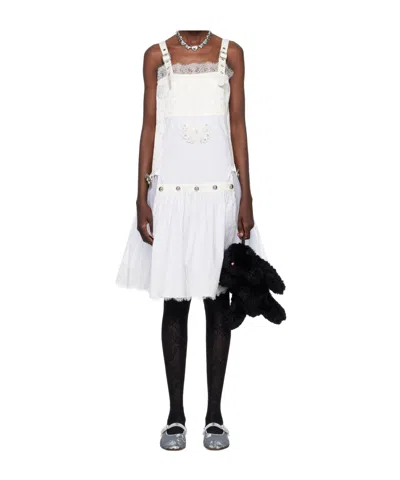 Chopova Lowena White Nohow Nightie Midi Dress
