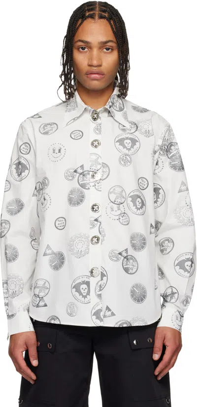 Chopova Lowena White Stamped Shirt