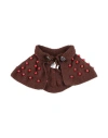 Chopova Lowena Woman Scarf Chocolate Brown Size - Cotton In Brown