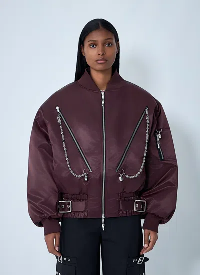 Chopova Lowena Women Helter Bomber Jacket In Purple