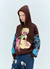 Chopova Lowena Women Screen Printed Hooded Sweatshirt In Brown