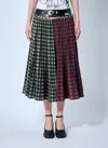 Chopova Lowena Women Split Carabiner Midi Skirt In Red