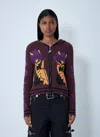 Chopova Lowena Women Tammie Jo Zip-up Cardigan In Brown