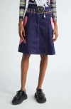 Chopova Lowena X Sanrio Hello Kitty® Carabiner Denim Skirt In Blue/pink